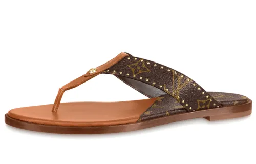 LOUIS VUITTON Stylish Sandal Women's Brown
