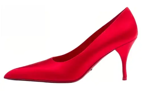 PRADA Slim Heel High Heels 8.5cm Women's Red