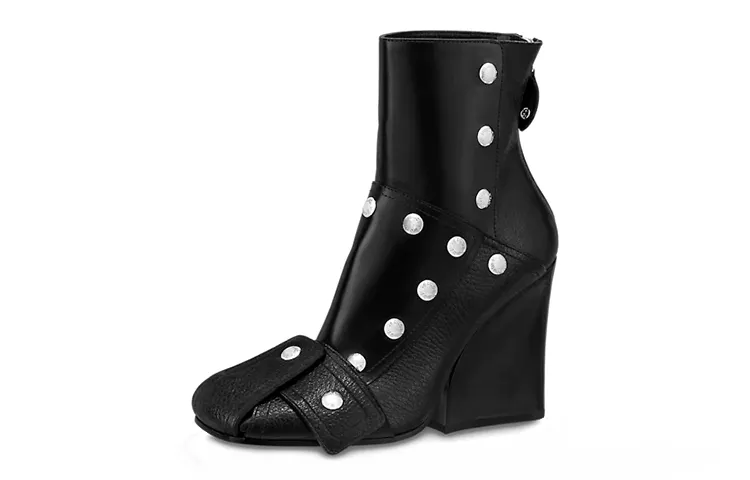 LOUIS VUITTON Patti Ankle Boots Women's Black