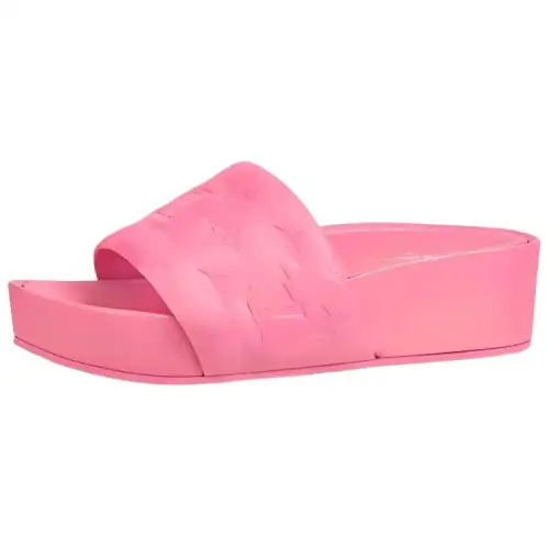 LOUIS VUITTON Jumbo Flatform Stylish Sandal Women's Rose Red