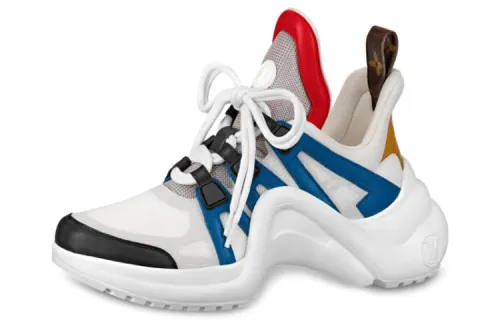 LOUIS VUITTON Archlight Cow Leather Low top Chunky Sneakers Women's White