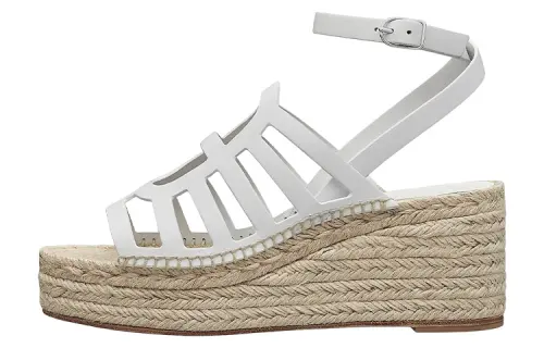 HERMES Catalya Roman Sandals Women's White