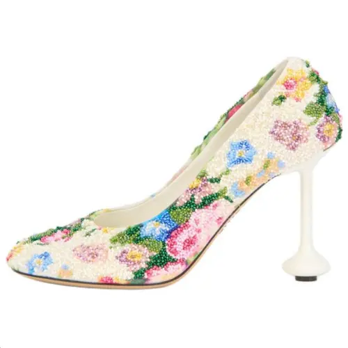 LOEWE Toy Irregular Heel High Heels 9cm Women's White