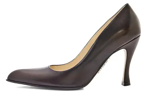 LOEWE Comic Leather Slim Heel High Heels Women's Khaki