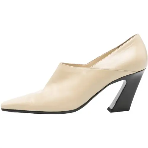 Bottega Veneta Lewis Irregular Heel High Heels 7.5cm Women's Beige