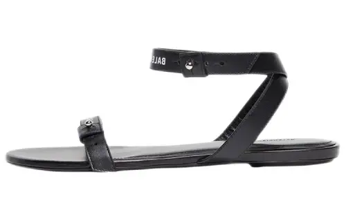 Balenciaga Afterhour Sandals 'Leather Black' Women's