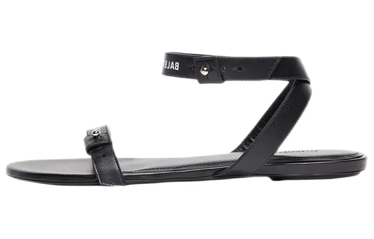 Balenciaga Afterhour Sandals 'Leather Black' Women's