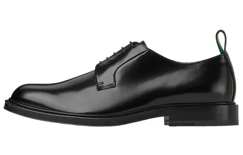Bottega Veneta Tie Leather Lace Up Men's Casual Shoes Men's Black
