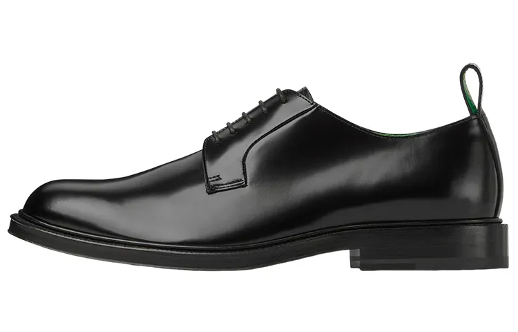Bottega Veneta Tie Leather Lace Up Men's Casual Shoes Men's Black