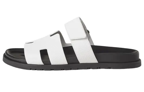 HERMES Chypre Stylish Sandal Men's White