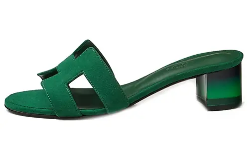 HERMES Oasis Slide Slippers Women's Green