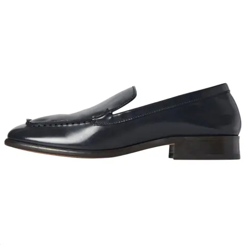 THE ROW Mensy Square-toe Leather Loafers