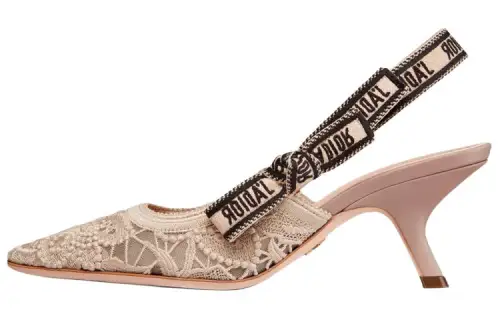 DIOR J'Adior Irregular Heel High Heels 6.5cm Women's Beige