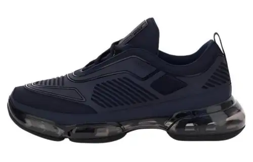 PRADA Leather Low top Casual Shoes Women's Black