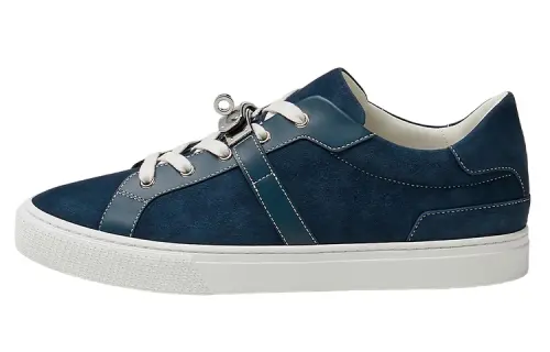 HERMES Day Low top Stylish Skateboarding Shoes Men's Blue