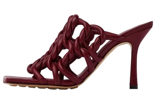 Bottega Veneta Stretch Quiet Slide Slippers Women's Red