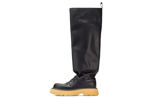 Bottega Veneta BV Bounce Boots Knee high Boots Men's Dark Brown