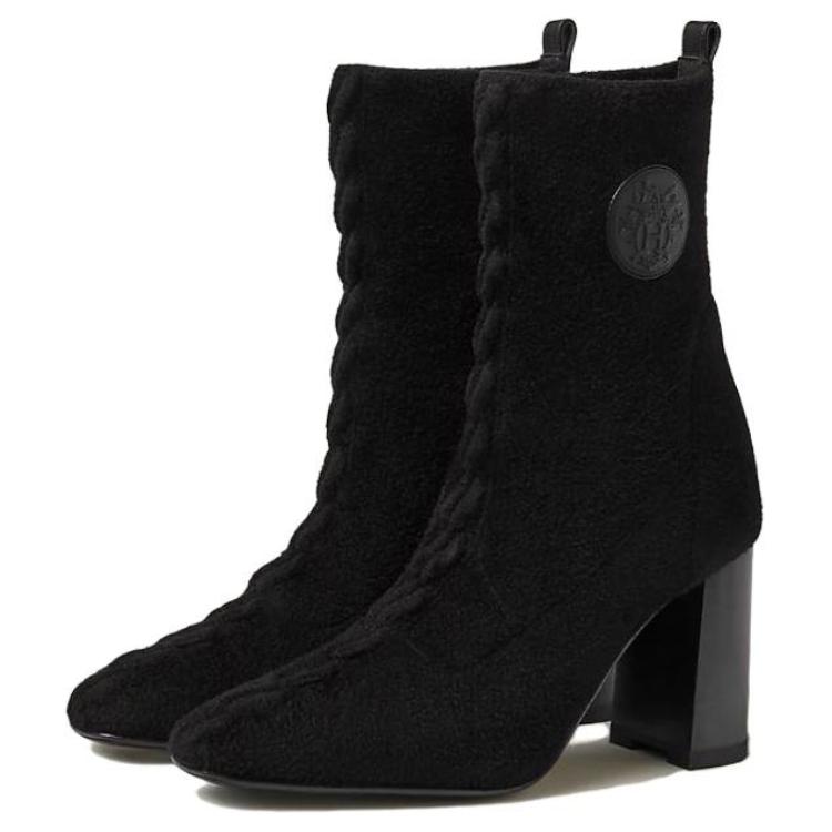 HERMES Volver Ankle Boots 9cm Women's Black