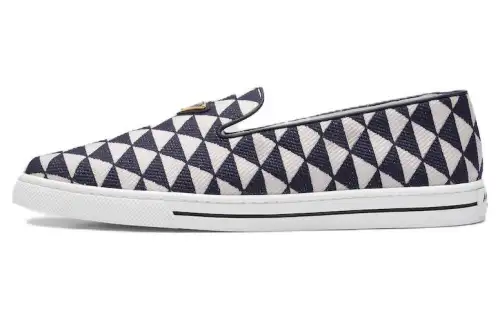 PRADA Symbole Triangle-logo Loafers