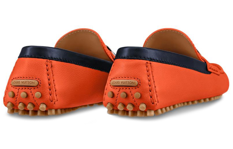 LOUIS VUITTON Lv Hockenheim Moccasin Shoes 'Orange'
