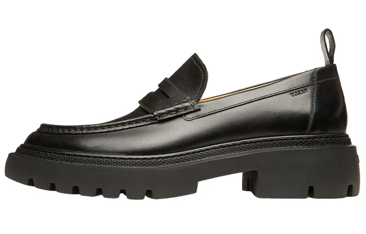 BALLY Leather Men's Casual Shoes Men's Black