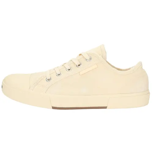 Balenciaga Paris Low Top Sneakers 'White Destroyed Cotton And White Rubber'