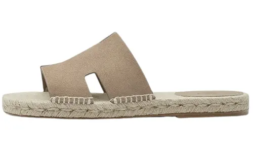 HERMES Antigua Slide Slippers Men's Gray