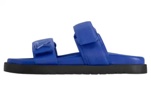 LOUIS VUITTON Sunset Slide Slippers Women's Blue