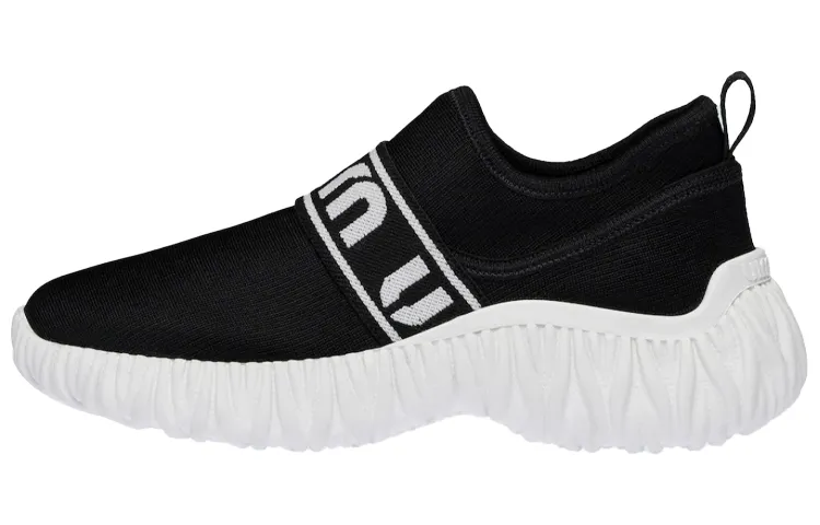 MIU MIU Fabric Low top Casual Shoes Women's Black White