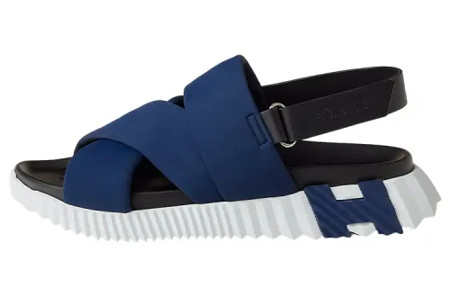 HERMES Electric Beach Sandals Men's Blue