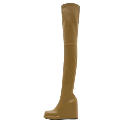 Burberry Pillar Knee high Boots 9cm Women's Umber