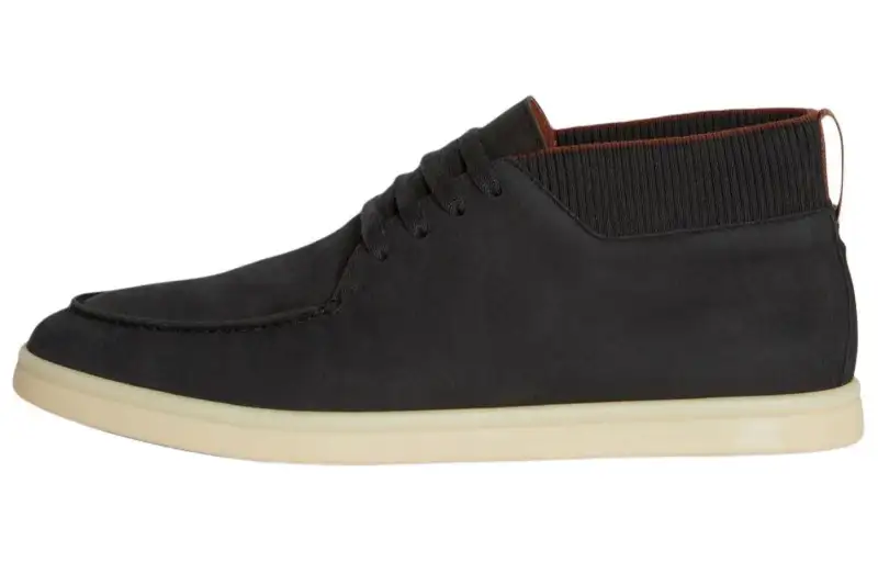 Loro Piana Soho Walk Ankle Boots Men's Black