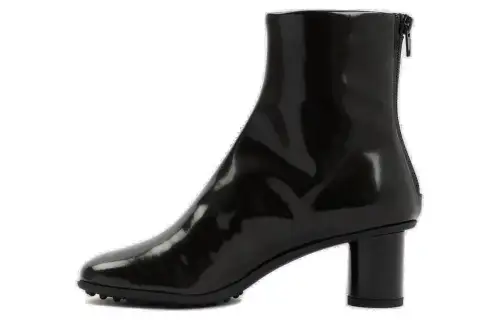 Bottega Veneta Atomic Leather Ankle Boots 5CM Women's Black