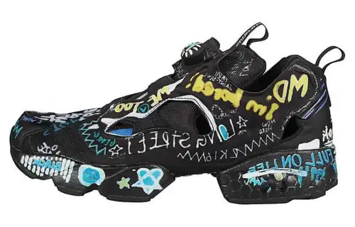 Reebok Instapump Fury Vetements Black Scribble