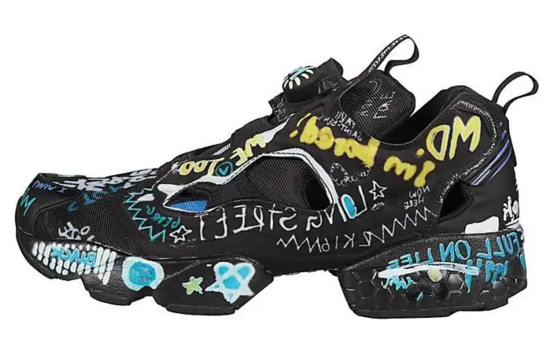 Reebok Instapump Fury Vetements Black Scribble