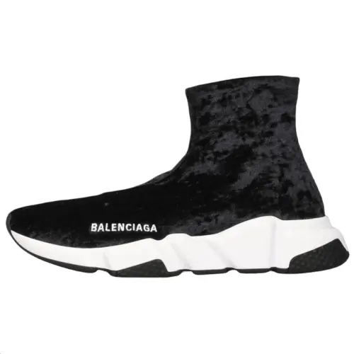 Balenciaga Speed Trainer High top Casual Shoes Women's Black