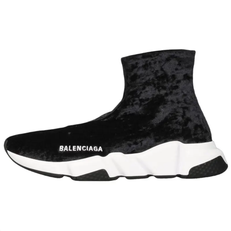 Balenciaga Speed Trainer High top Casual Shoes Women's Black