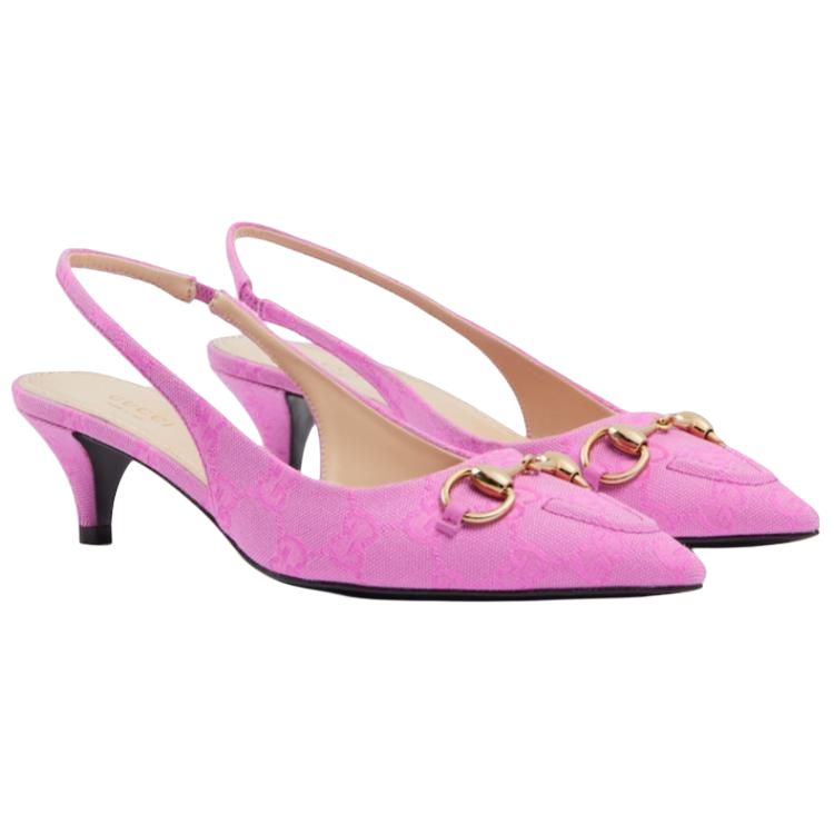 Женские туфли Gucci Erin (розовый) — фото 3