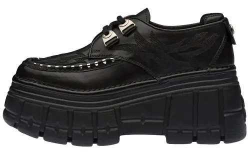 MIU MIU Low top Platform Shoes Women's Black