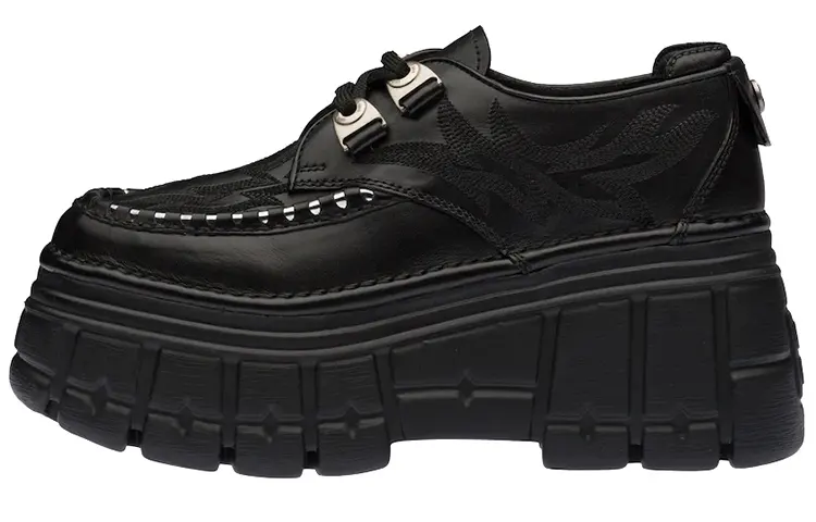 MIU MIU Low top Platform Shoes Women's Black