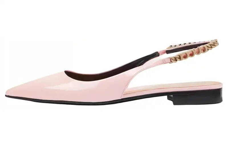 GUCCI Signoria Patent Leather Casual Shoes Women's Pink