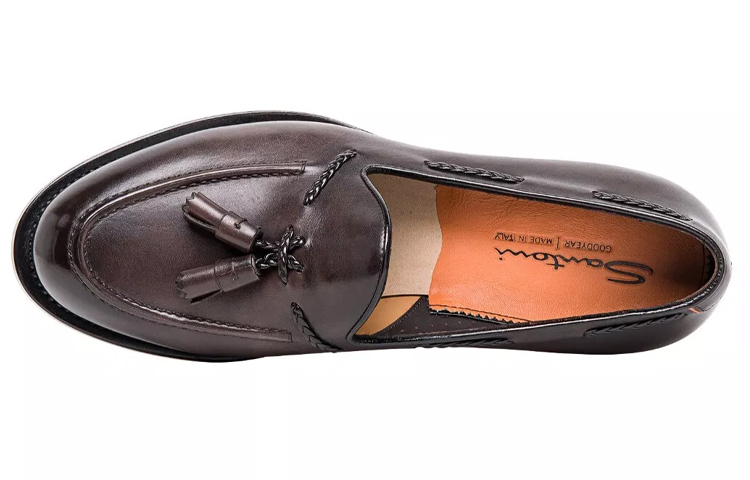 Santoni Loafers Men's Low Top Brown