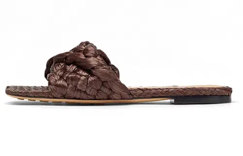 Bottega Veneta Stretch Stylish Sandal Women's Dark Brown