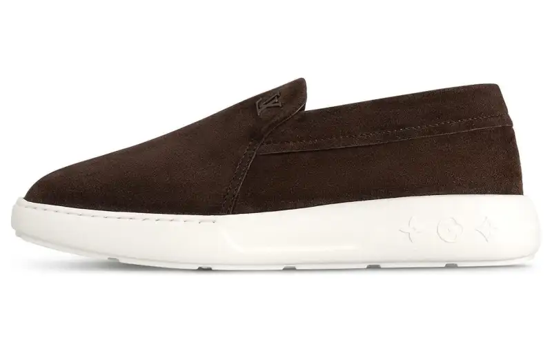 LOUIS VUITTON Loafer Loafers Men's Mocha Brown