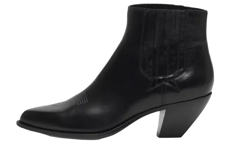 Golden Goose Sunset Pu Ankle Length Ankle Boots Women's Black