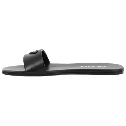 PRADA Saffiano Slide Slippers Women's Black