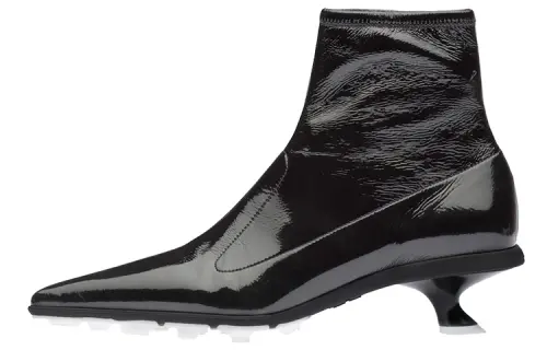 MIU MIU Naplak Ankle Boots Women's Black