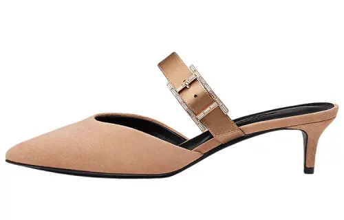 HERMES Blink Closed Toe Slippers Women's Pink