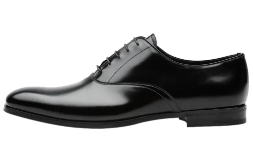 PRADA Dress Shoes Men's Low Top Black
