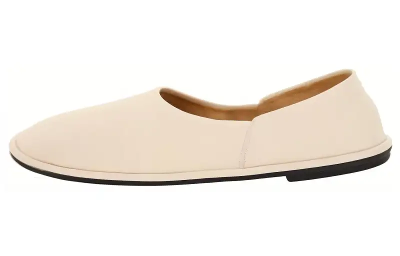 THE ROW Canal Leather Casual Shoes Women's Beige